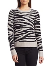 DESIGN HISTORY ZEBRA JACQUARD SWEATER,0400012500863