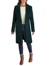 Cole Haan Plus Size Belted Wrap Coat In Petroleum