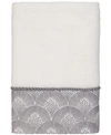 AVANTI DECO SHELLS BORDERED COTTON HAND TOWEL, 16" X 30"