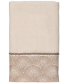 AVANTI DECO SHELLS BORDERED COTTON HAND TOWEL, 16" X 30"