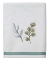 AVANTI OMBRE LEAVES BOTANICAL COTTON HAND TOWEL, 16" X 30"