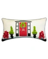 EDIEHOME THE HOLIDAYS DIMENSIONAL INDOOR AND OUTDOOR DECORATIVE PILLOW, 28" X 14"