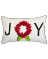 EDIEHOME JOY DIMENSIONAL INDOOR AND OUTDOOR DECORATIVE PILLOW, 24" X 14"