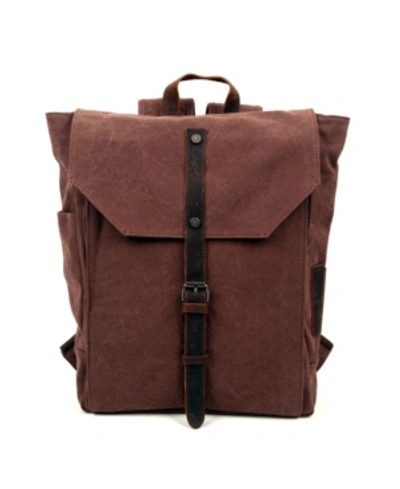 Tsd Brand Sunny Trail Canvas Backpack In Brown