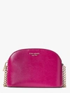 Kate Spade Spencer Small Dome Crossbody In Deep Raspberry