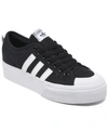 Adidas Originals Nizza Platform Trainer In Core Black, Footwear White