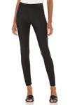 Wolford Midnight Grace Front-slit Jersey Leggings In Black