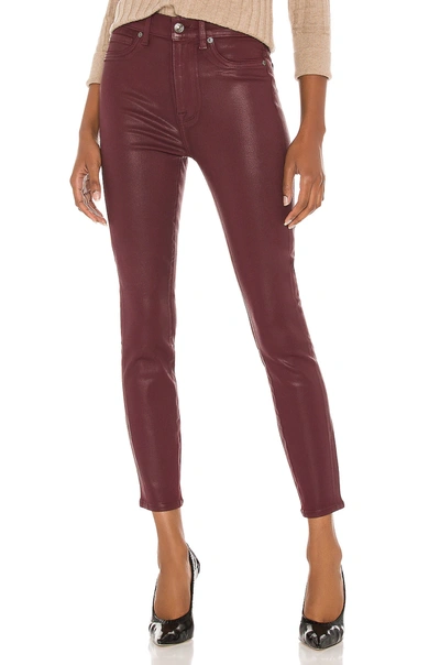7 For All Mankind Ankle Skinny 紧身牛仔裤 – Merlot Coated In Wine