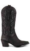 Jeffrey Campbell Women's Dagget Western Boots In Black Washed