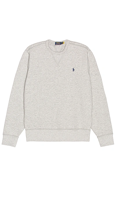Polo Ralph Lauren Classic Rl Crewneck Sweatshirt In Grey