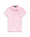 Polo Ralph Lauren Toddler Girls Pink Pony Tie-dye Mesh Polo Shirt In Space Dye