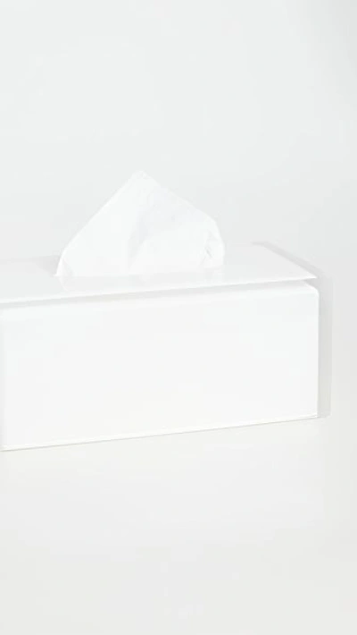 Jonathan Adler Hollywood Long Tissue Box - Clear