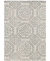 AMER RUGS BOSTON BOS-22 WHITE 5' X 7'6" AREA RUG