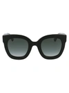 Gucci Gg0208s Sunglasses In 001 Black Black Grey