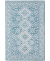 Amer Rugs Boston Bos-64 Teal 7'6" X 9'6" Area Rug In Teal