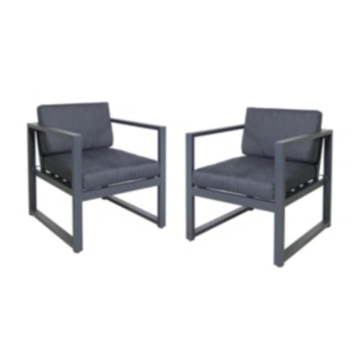 Noble House Navan Outdoor Club Chair In Dark Grey