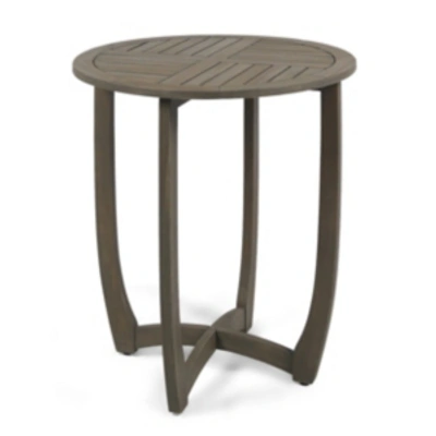 Noble House Carina Outdoor Bistro Table In Grey