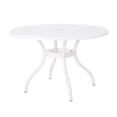 Noble House Phoenix Outdoor Dining Table In White