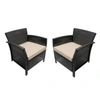 Noble House St. Lucia Outdoor Club Chair (set Of 2) In Brown