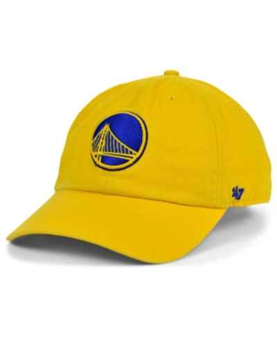 47 Brand Golden State Warriors Clean Up Cap In Yellow