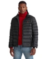 Polo Ralph Lauren Embroidered Logo Quilted Padded Jacket In Polo Black