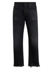 R13 High-rise Boyfriend Jeans In Jake Black