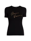 Versace Signature T-shirt In Black