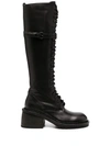 ANN DEMEULEMEESTER KNEE-LENGTH LACE BOOTS