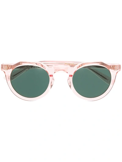 Lesca Picas Round-frame Sunglasses In Pink