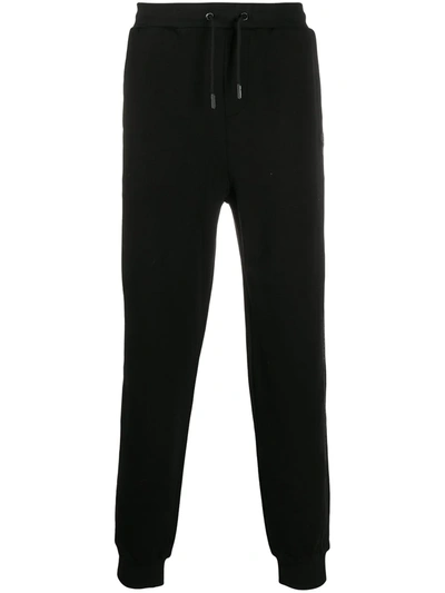 Karl Lagerfeld Logo-print Drawstring Track Trousers In Black