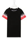 Vision Of Super Logo-print Neckline T-shirt In Black