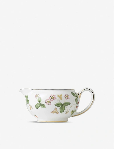 Wedgwood Wild Strawberry Bone China Cream Jug 150ml In Multi