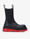 Bottega Veneta Leather Chelsea Boots W/ Layered Sole