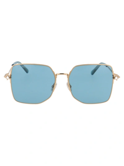 Jimmy Choo Women's Trisha Oversize Square Sunglasses, 58mm In Gold/blue Gradient