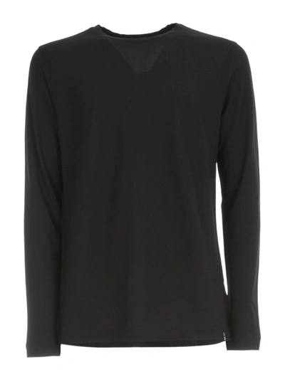 Drumohr Sweater L/s Crepe In Black