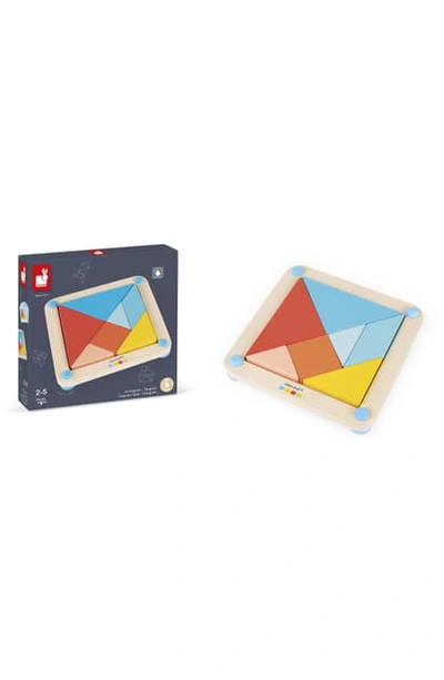 Janod Kids' Essential Tangram Puzzle Toy In Multi