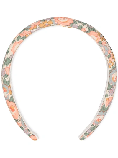 Gucci X Liberty Floral-print Headband In Neutrals