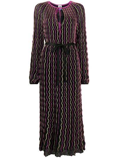 Missoni Zigzag Stripe Maxi Dress In Black