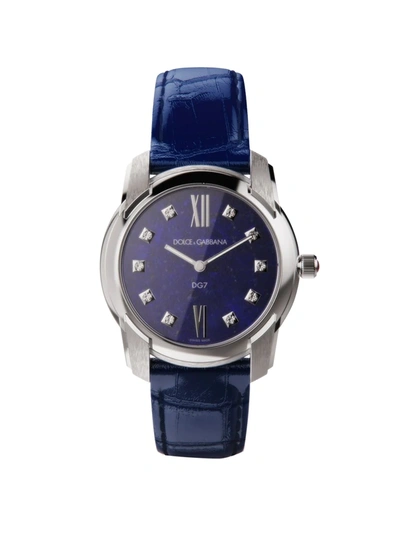 Dolce & Gabbana Dg7 40mm Watch In Blue