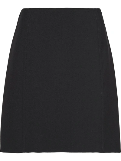 Prada Radzmir Mini Wrap Skirt In Black