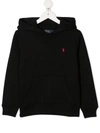 Polo Ralph Lauren Kids Felpa Con Cappuccio Per Bambini In Black