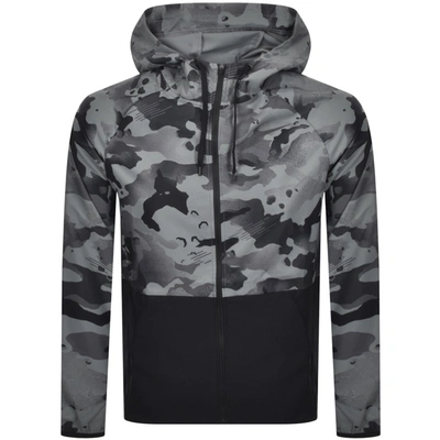 Nike Pro Flex Vent Men's Full-zip Camo Jacket In Grey