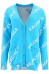 BALENCIAGA BALENCIAGA MONOGRAM LOGO CARDIGAN