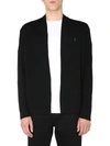 Allsaints Mode Slim Fit Wool Cardigan In Black