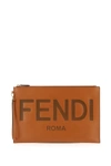 FENDI FENDI LARGE POUCH FENDI LOGO