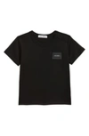 Dolce & Gabbana Black T-shirt For Baby Kids With Logo In Blue