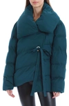 AVEC LES FILLES WATER RESISTANT WRAP PUFFER COAT,68255