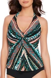 MAGICSUITR MAGICSUIT(R) STRIPE TEASE MALLORY TANKINI TOP,6011251