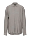 Drumohr Linen Shirt In Grey