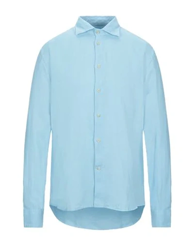 Drumohr Shirts In Sky Blue